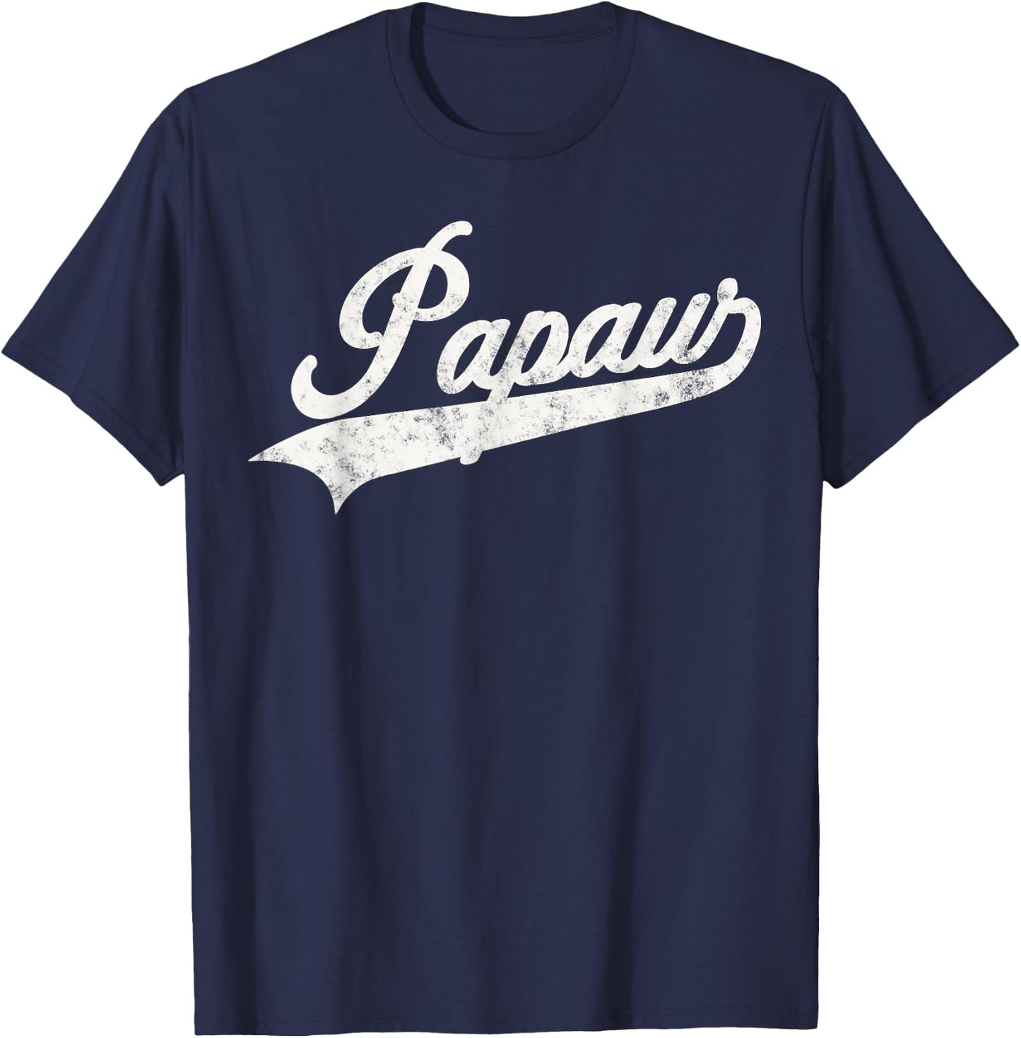 Papaw Retro Style Funny Father’s day Gift Dad Grandpa T-Shirt - T-Shirt | Navy