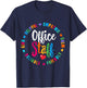 Cute School Secretary Admin Appreciation Front Office Staff T-Shirt - T-Shirt | Navy