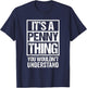 It's A Penny Thing You Wouldn't Understand First Name T-Shirt - T-Shirt | Navy
