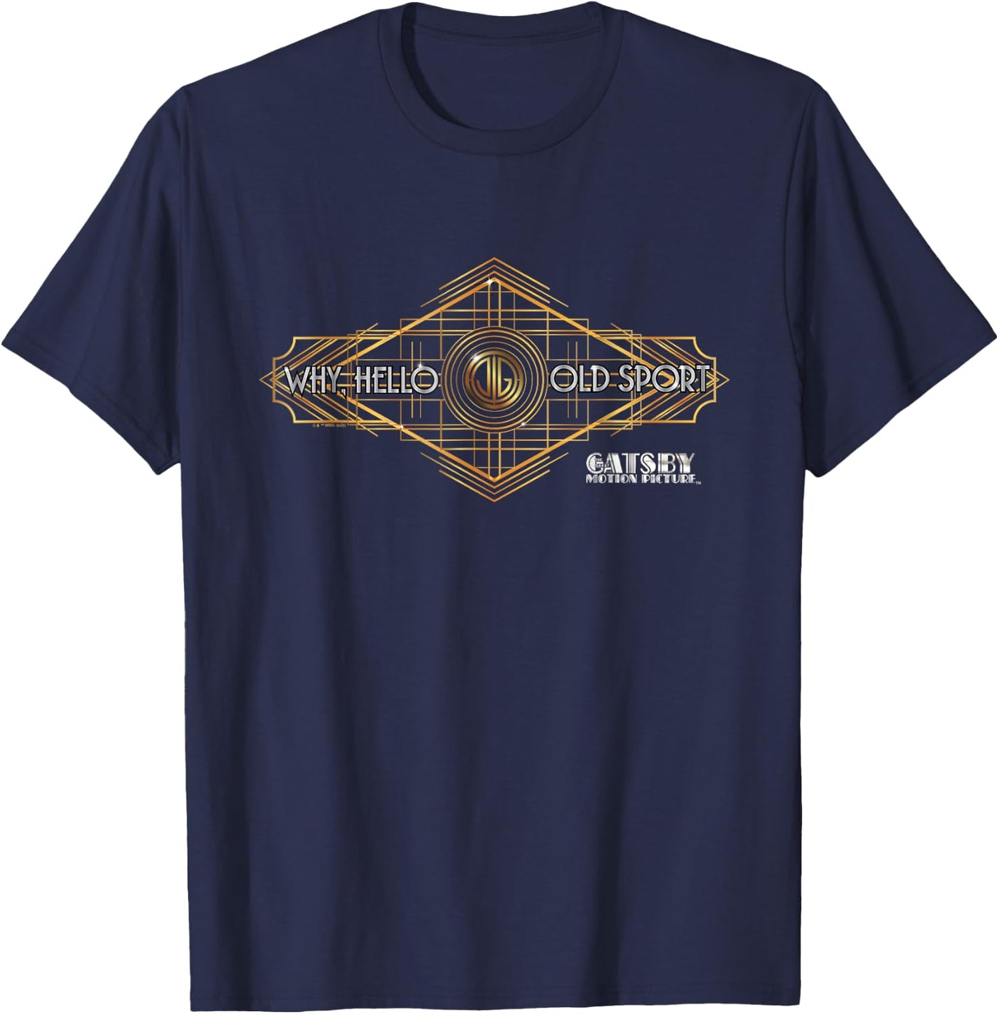 The Great Gatsby Why Hello Old Sport T-Shirt - T-Shirt | Navy
