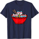 Ramen Cats Transgender Trans Pride Flag Japanese Noodle Food T-Shirt - T-Shirt | Navy