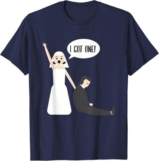 I Got One Funny Gift Bride Just Married Wedding Gift T-Shirt - T-Shirt | Navy