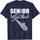 Senior Band Mom 2025 Marching Band Class of 2025 Saxophone T-Shirt - T-Shirt | Navy