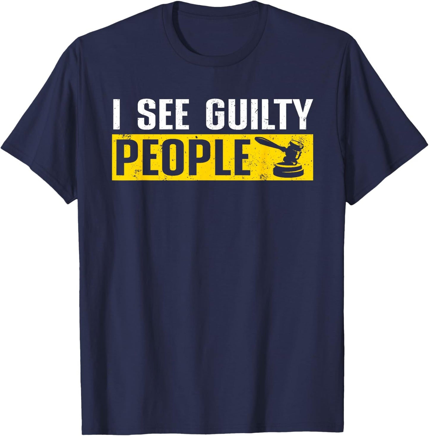 Cool Lawyer Art Men Women Prosecutor Attorney Judge Defense T-Shirt - T-Shirt | Navy