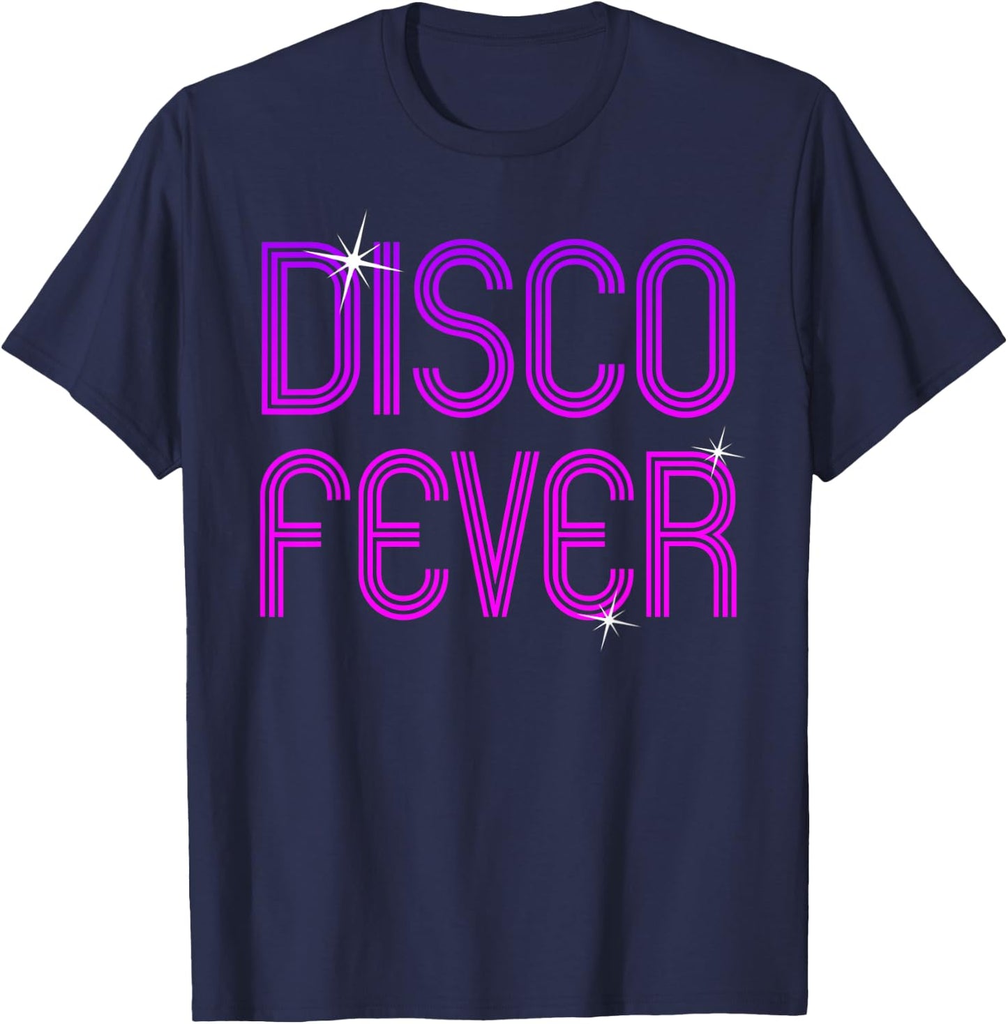 Vintage Retro Disco Fever 70s 80s Family Party Dance Theme T-Shirt - T-Shirt | Navy