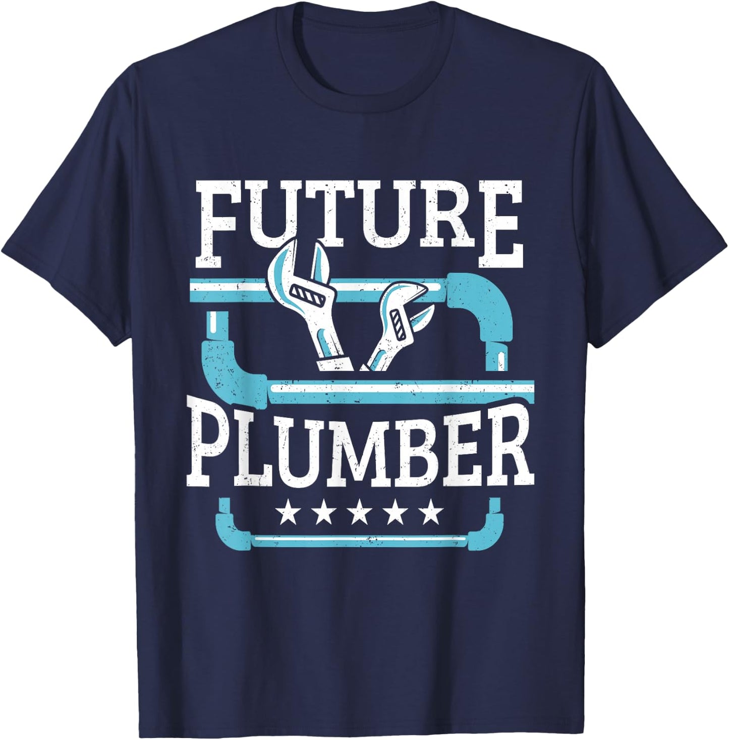 Future Plumber Child's Whistles T-Shirt - T-Shirt | Navy