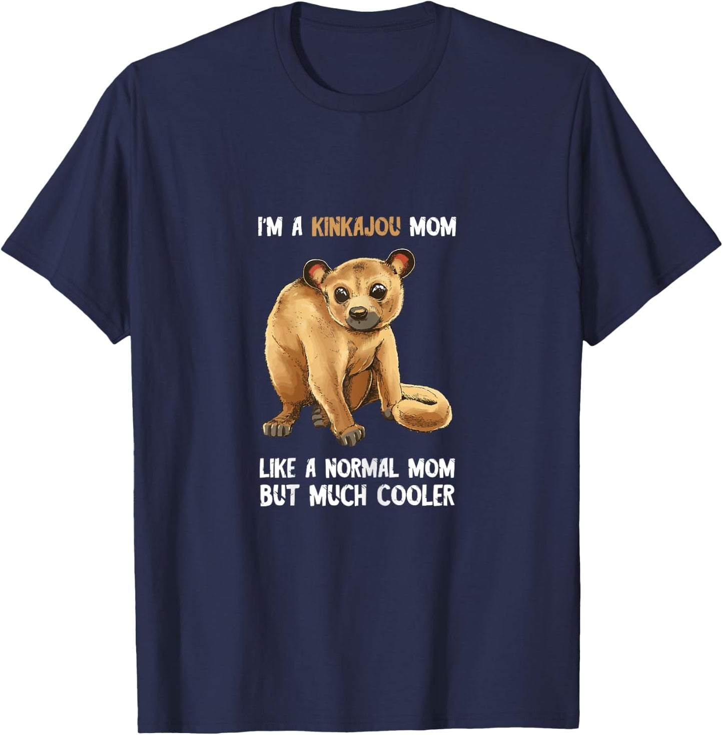 Kinkajou Mom Honey Bear Mother Kinkajou Lover Night Ape T-Shirt - T-Shirt | Navy