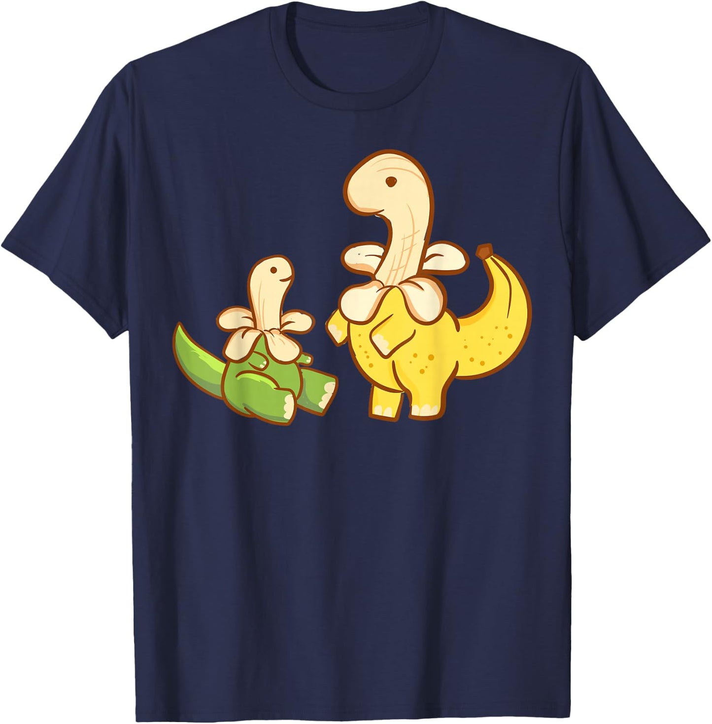 Cute Kawaii Anime - Banana Saurus Bananasaurus - Aesthetic T-Shirt - T-Shirt | Navy