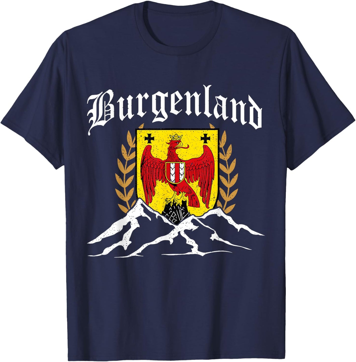 Burgenland Coat of Arms Burgenländer Austria T-Shirt - T-Shirt | Navy