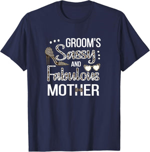 Sassy Mother of The Groom Shower Groom's Mom T-Shirt - T-Shirt | Navy