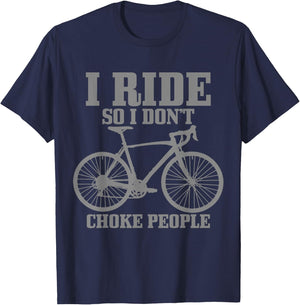 Cycling Funny Road Bike Bicycle Cyclist Men Women T-Shirt - T-Shirt | Navy