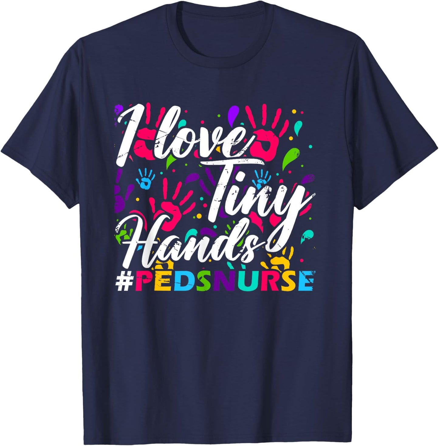 Pediatric Nurse CNA Nursing Medicine Hospital Doctor Clinic T-Shirt - T-Shirt | Navy