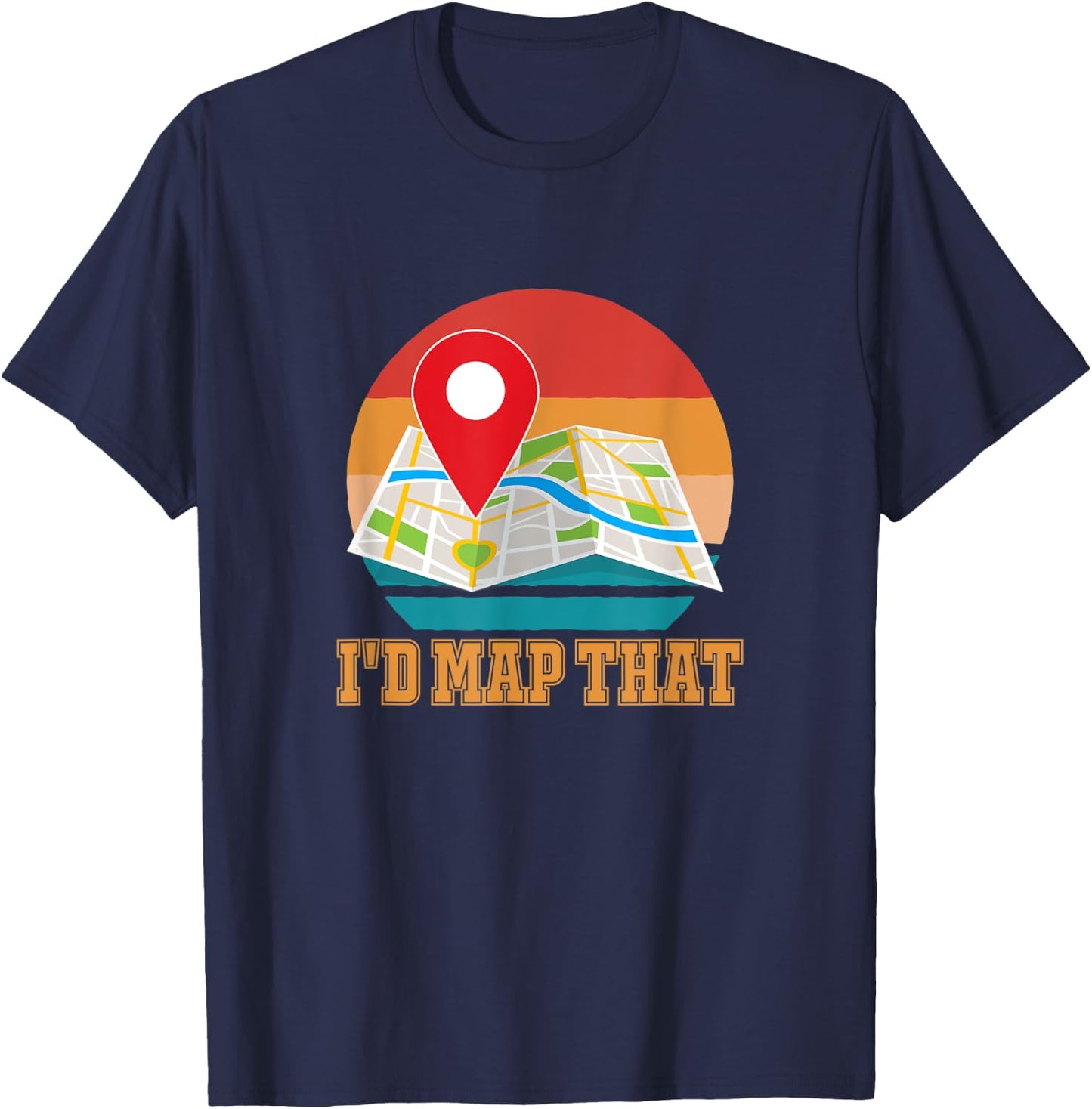 I'd Map That T-Shirt - T-Shirt | Navy