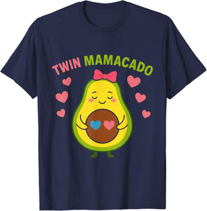 Pregnancy Twin MAMACADO Funny Future Mother T-Shirt - T-Shirt | Navy