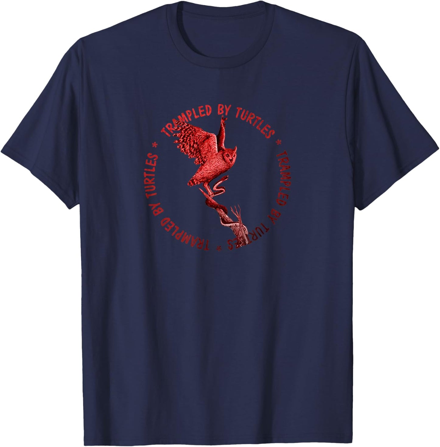 Turtles With Alpenglow Sunset By Trampled T-Shirt - T-Shirt | Navy