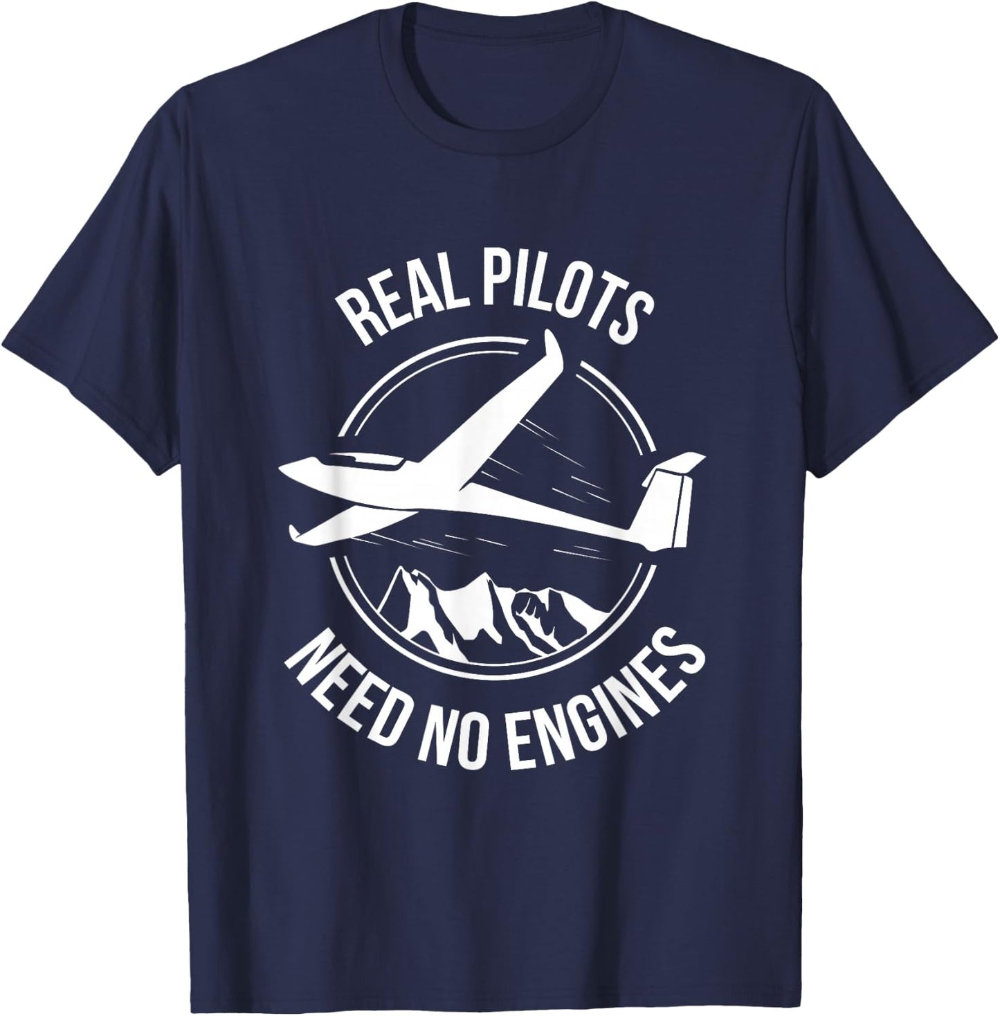 Funny glider aviator pilot gift glider T-Shirt - T-Shirt | Navy