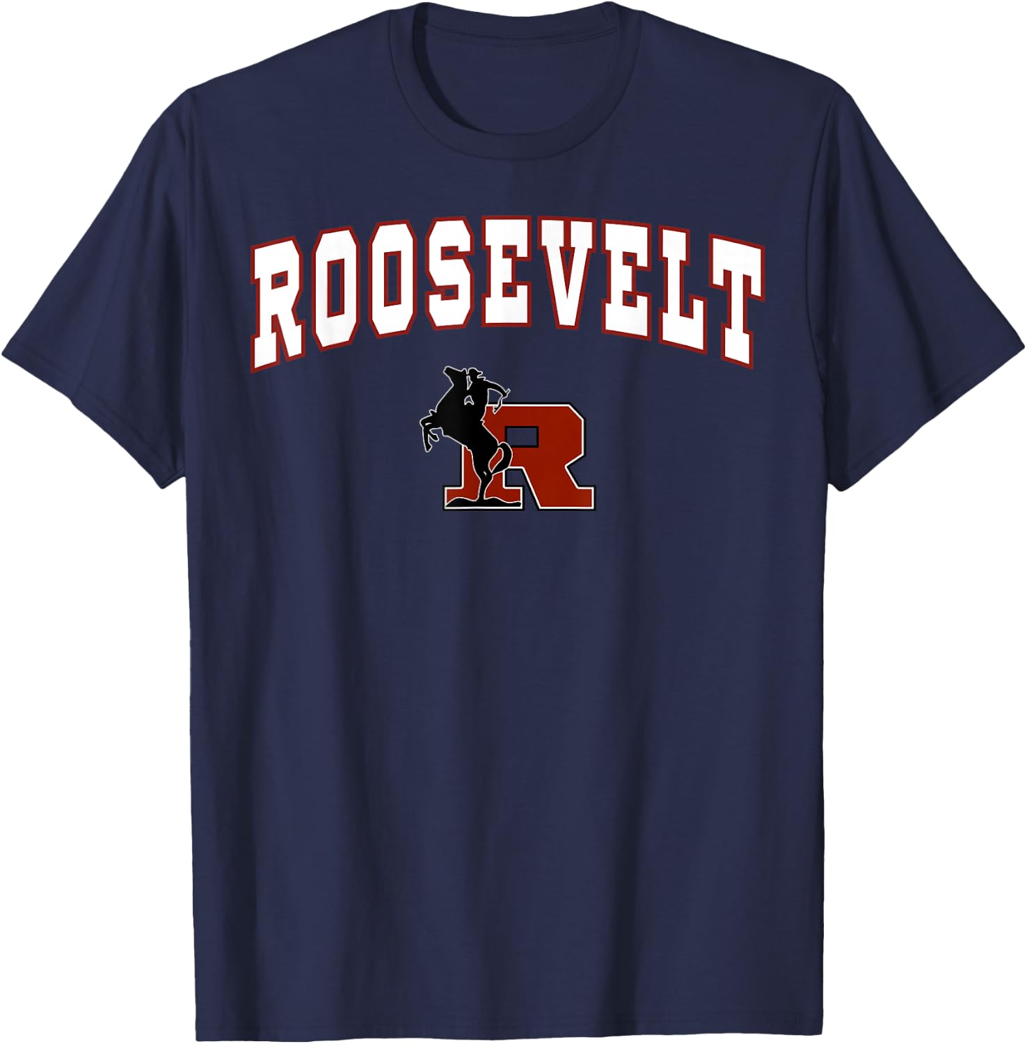 Roosevelt High School Rough Riders C2 T-Shirt - T-Shirt | Navy