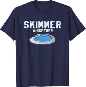 Pool Guy Design for Swimming Pool Boy and Pool Cleaner T-Shirt - T-Shirt | Navy