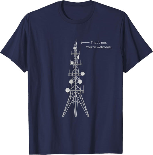 Cell Tower Technician T-Shirt - T-Shirt | Navy