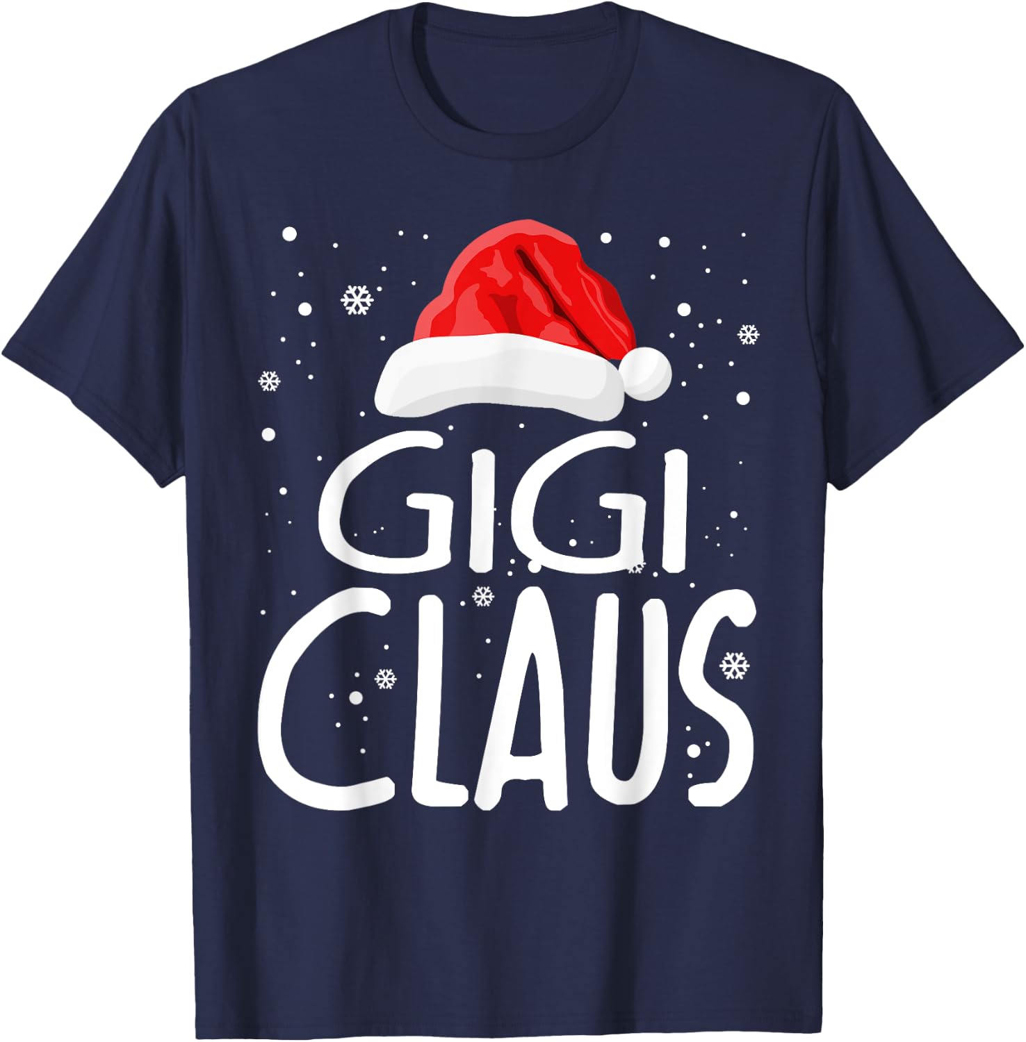 Gigi Claus Christmas Family Group Matching Pajama Xmas Gifts T-Shirt - T-Shirt | Navy