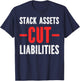 Stack Assets Over Liabilities T-Shirt - T-Shirt | Navy