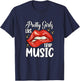 Pretty Girls Like Trap Music Retro Hip Hop T-Shirt - T-Shirt | Navy