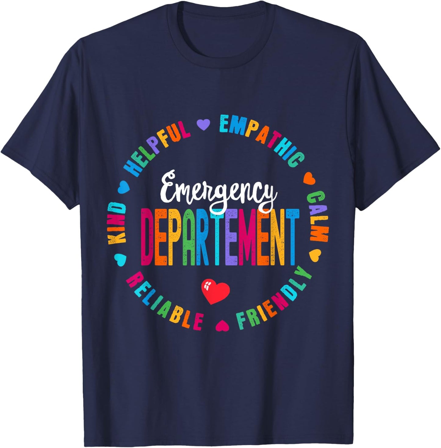 Emergency Department Emergency Room Healthcare Nurse Squad T-Shirt - T-Shirt | Navy