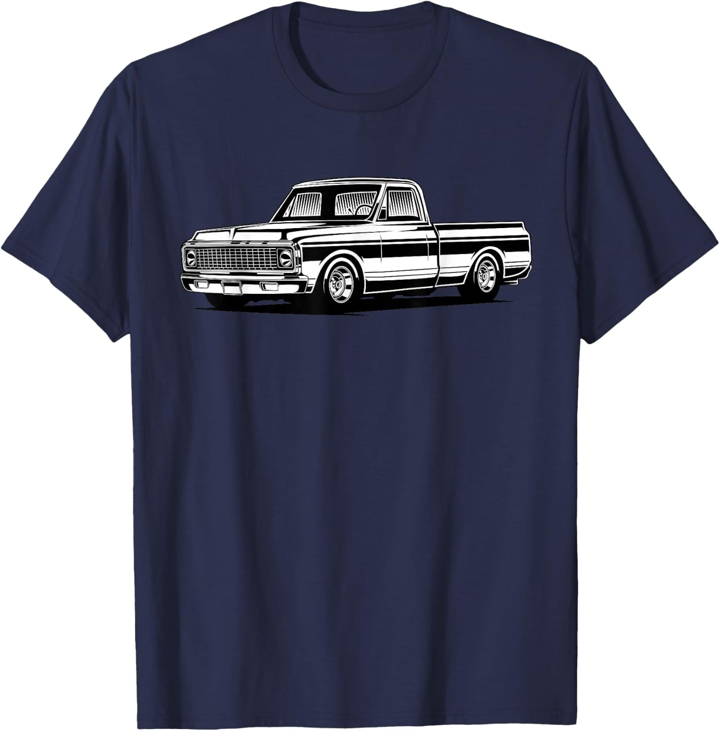 C10 Mini Truck Lowrider Slammed T-Shirt - T-Shirt | Navy