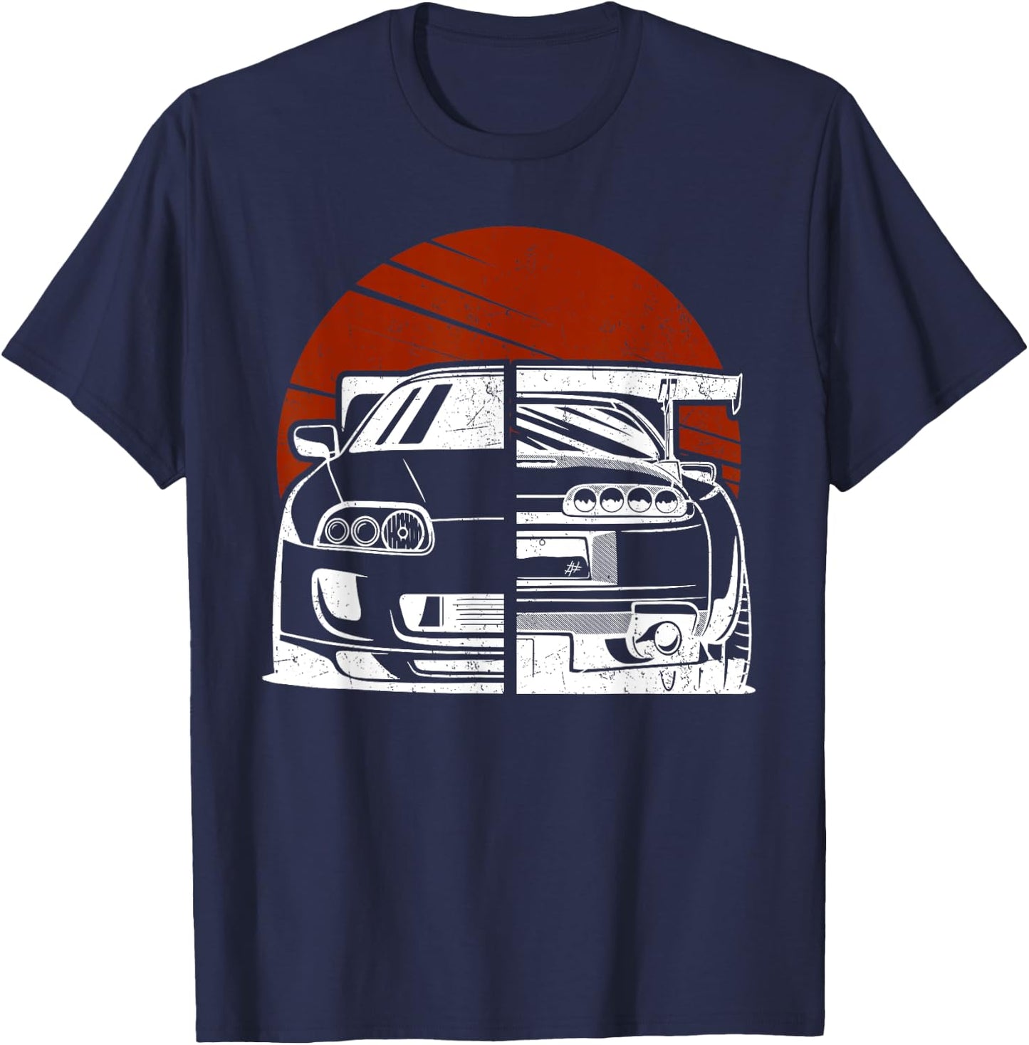 JDM Japan Motorsport Tuning Car Legend 90s T-Shirt - T-Shirt | Navy