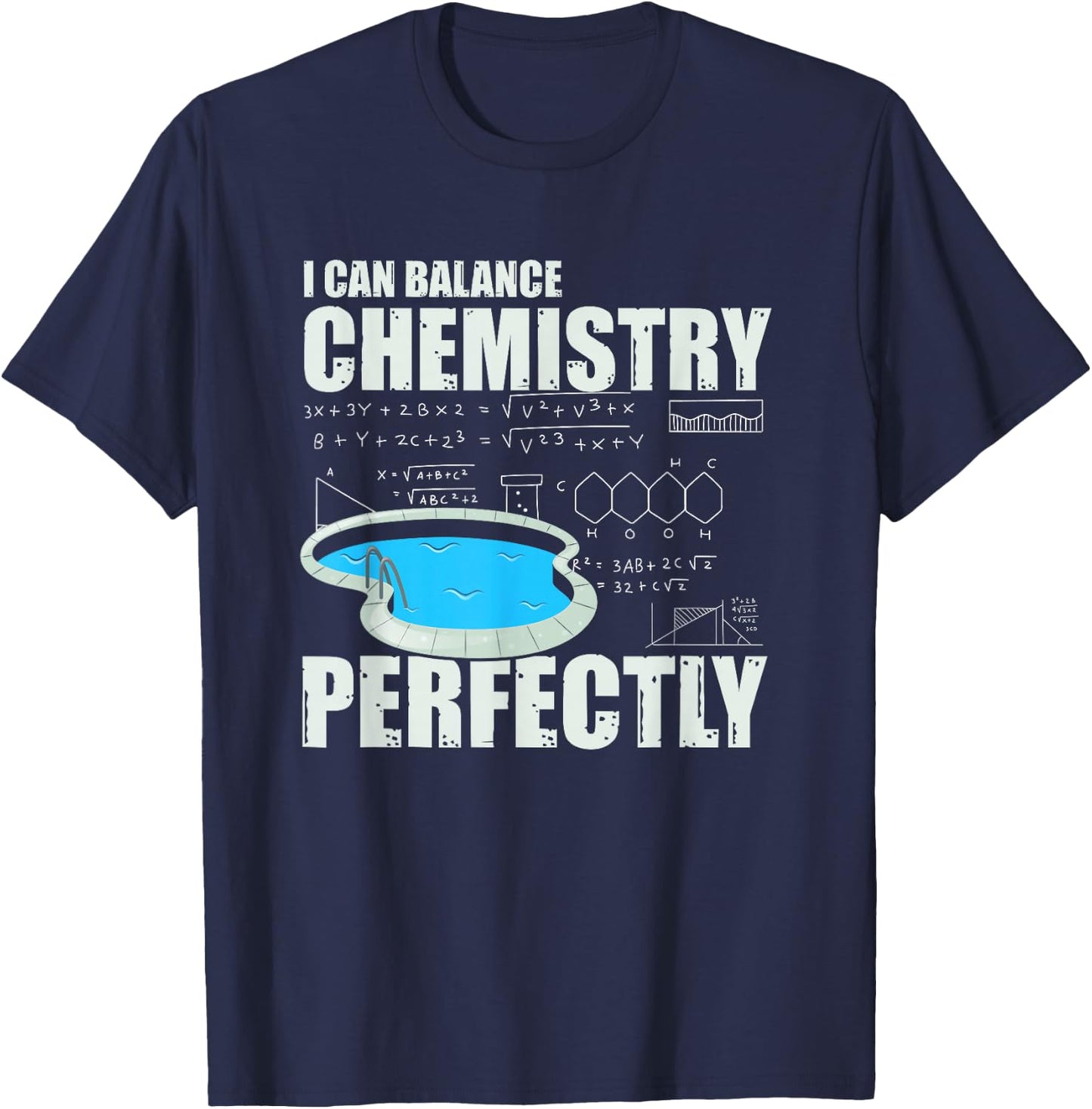 Pool Guy Design for Swimming Pool Boy and Pool Cleaner T-Shirt - T-Shirt | Navy
