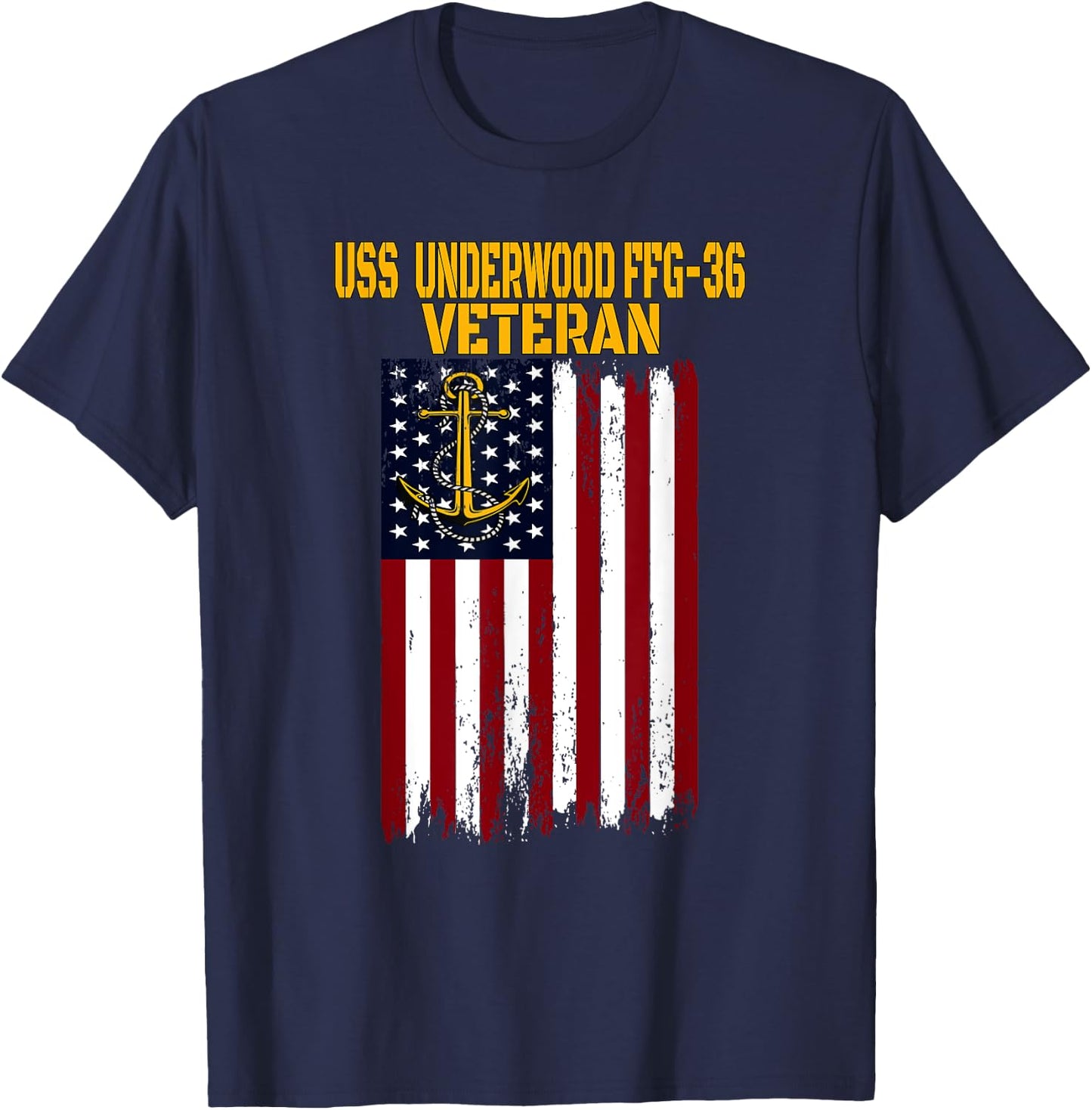 USS Underwood FFG-36 Frigate Veterans Day Father's Day T-Shirt - T-Shirt | Navy