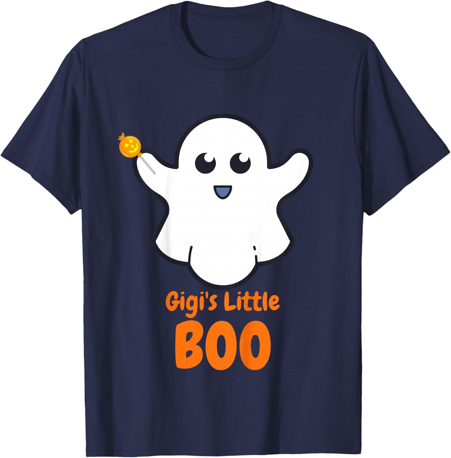 Kids Gigi's Little Boo - Halloween Gift Kids Boys Girls Toddler T-Shirt - T-Shirt | Navy