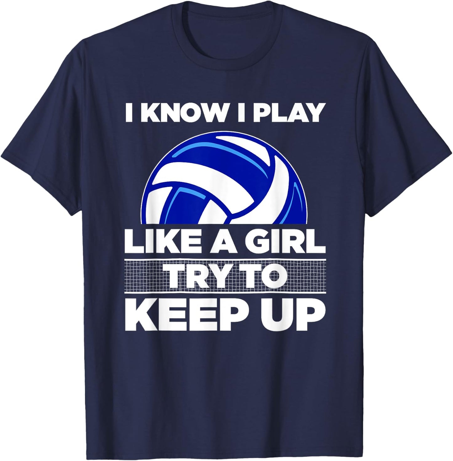 Cool Volleyball Girls Youth Volleyball Team Sports T-Shirt - T-Shirt | Navy