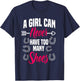 A Girl Can Never Have Too Many Shoes Farrier Horseshoe Horse T-Shirt - T-Shirt | Navy