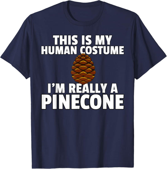 Pinecone Pine Cones Tree T-Shirt - T-Shirt | Navy