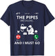 Plumbers Shirts - Call the Pipes T-Shirt - T-Shirt | Navy