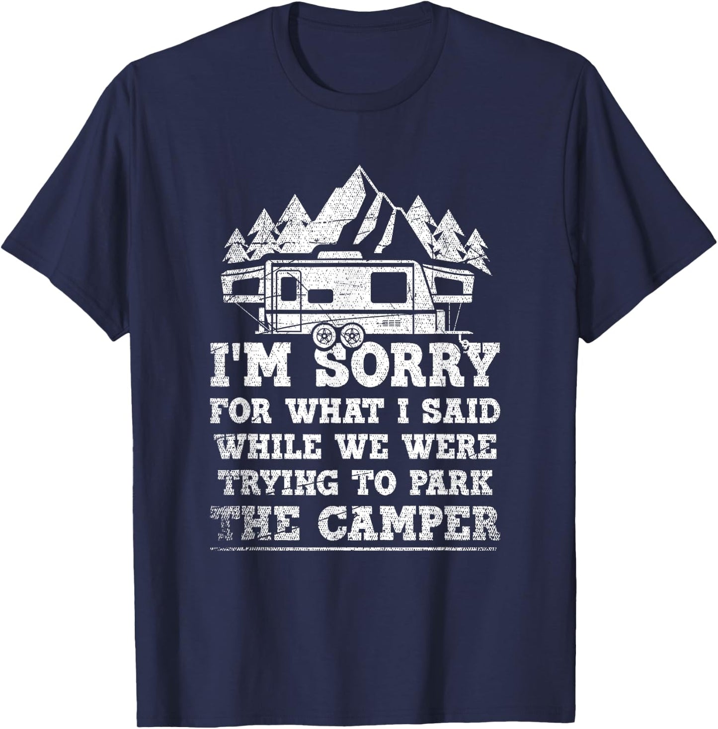 Funny Camping T-Shirt - T-Shirt | Navy