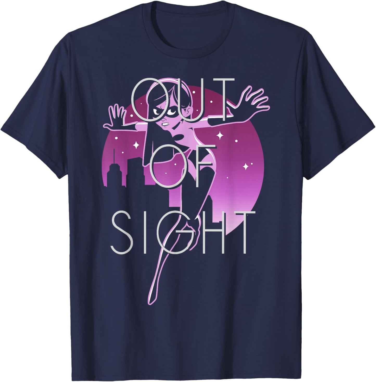 Disney Pixar Incredibles 2 Shy Violet Night Graphic T-Shirt - T-Shirt | Navy
