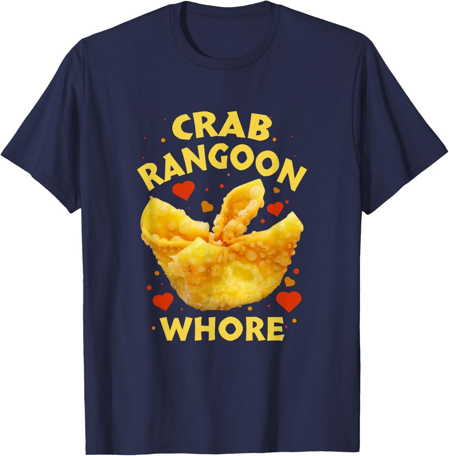 Crab Rangoon W.h.o.r.e Crab Rangoon Lovers T-Shirt - T-Shirt | Navy
