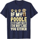 Poodle Dog Pet Owner Breeders Water Retriever Lover Men Women T-Shirt - T-Shirt | Navy