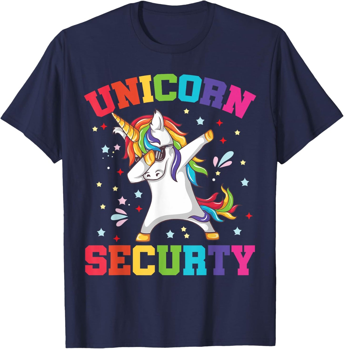 Funny Unicorn Security Shirt Unicorn Kid Gift T-Shirt - T-Shirt | Navy