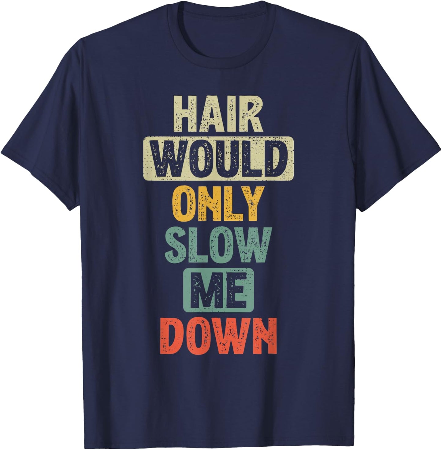 Hilarious Bald majesti T-Shirt - T-Shirt | Navy