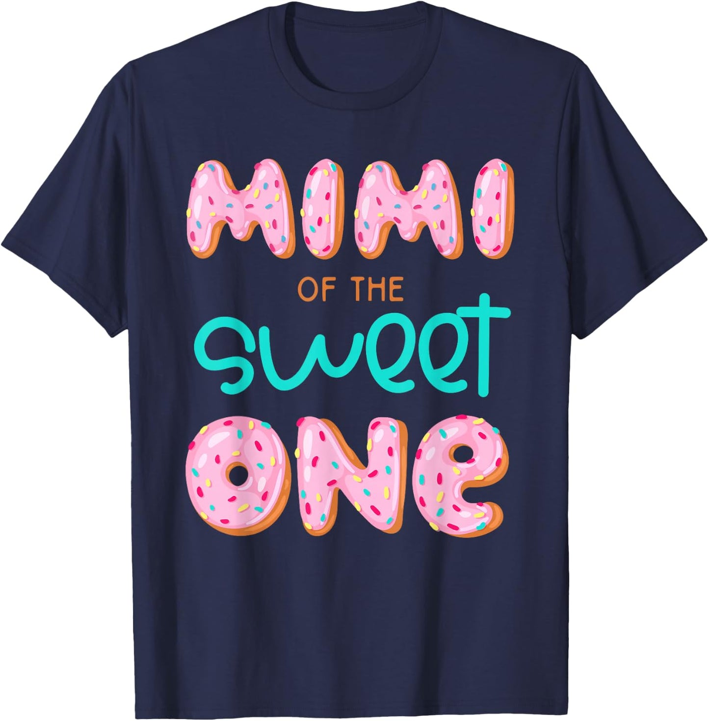 Mimi of The Sweet One First Birthday Matching Family Donut T-Shirt - T-Shirt | Navy