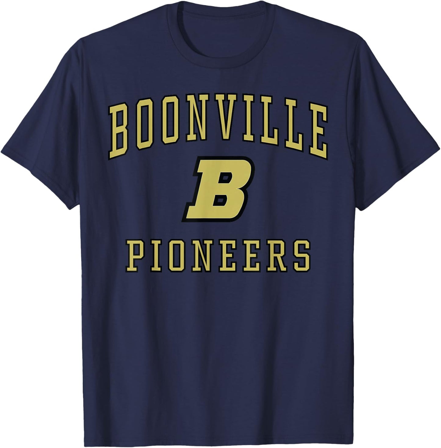 Boonville High School Pioneers C1 T-Shirt - T-Shirt | Navy