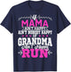 If Mama Ain't Happy Ain't Nobody Happy Grandma Run Funny T-Shirt - T-Shirt | Navy