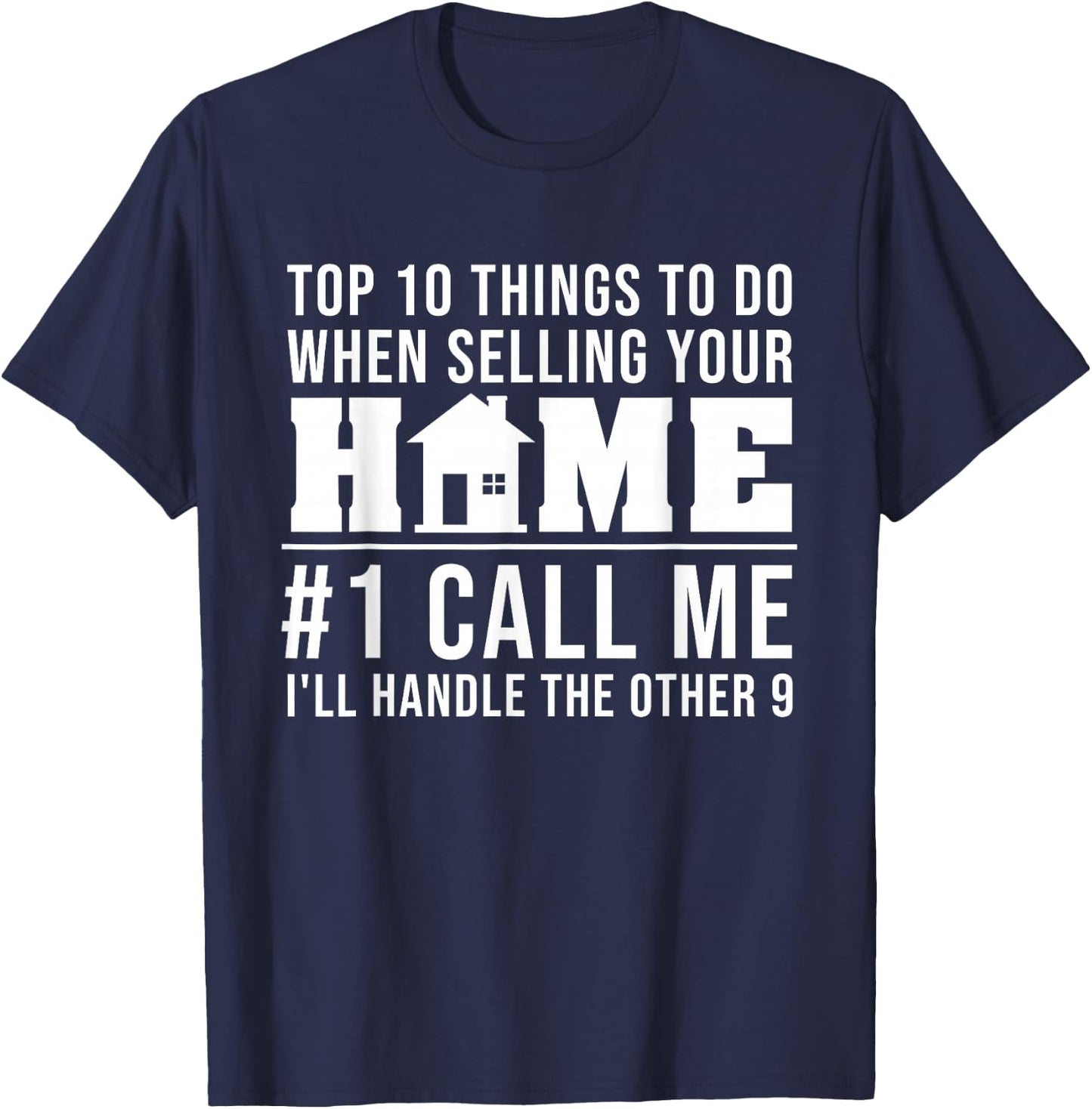 Cool Real Estate Agent Art Men Women Home Realtor Broker T-Shirt - T-Shirt | Navy