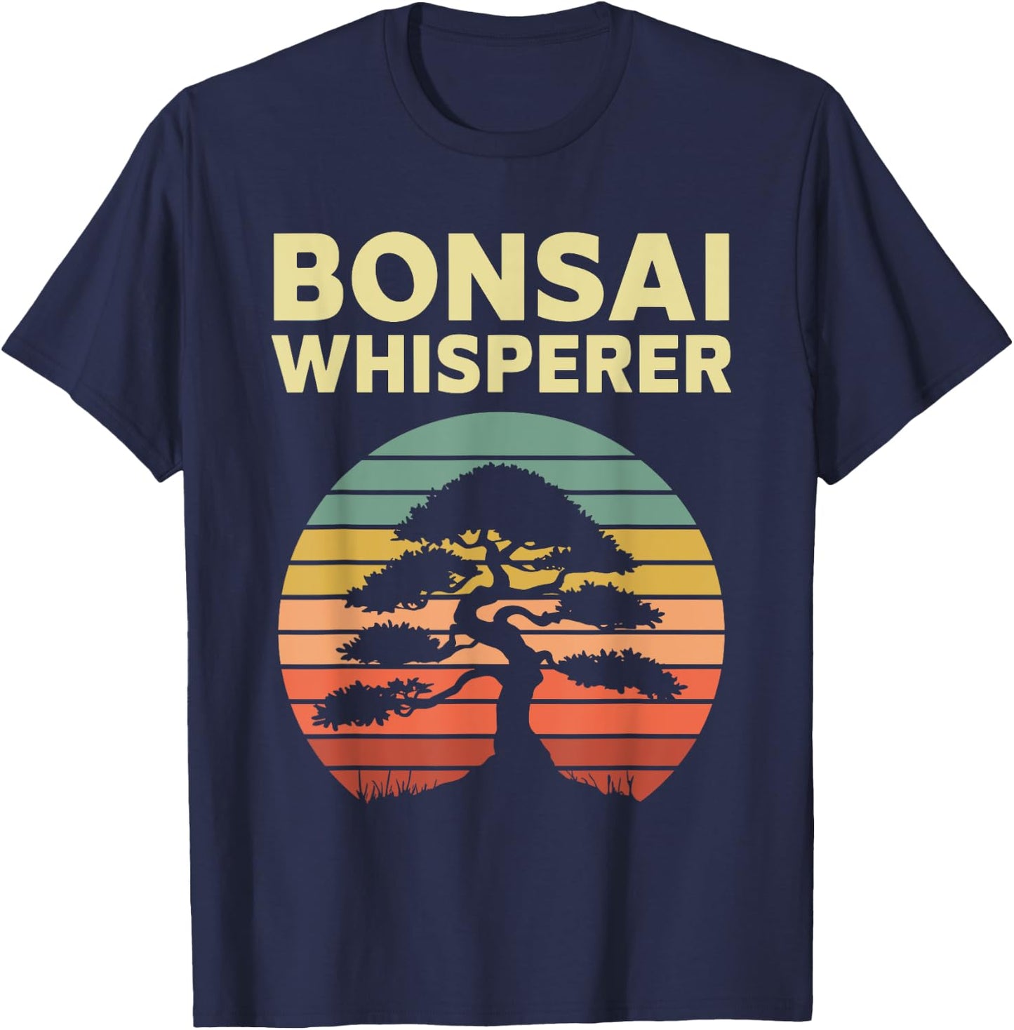 Bonsai Tree Gardening Japanese Culture Zen Funny Bonsai Tree T-Shirt - T-Shirt | Navy