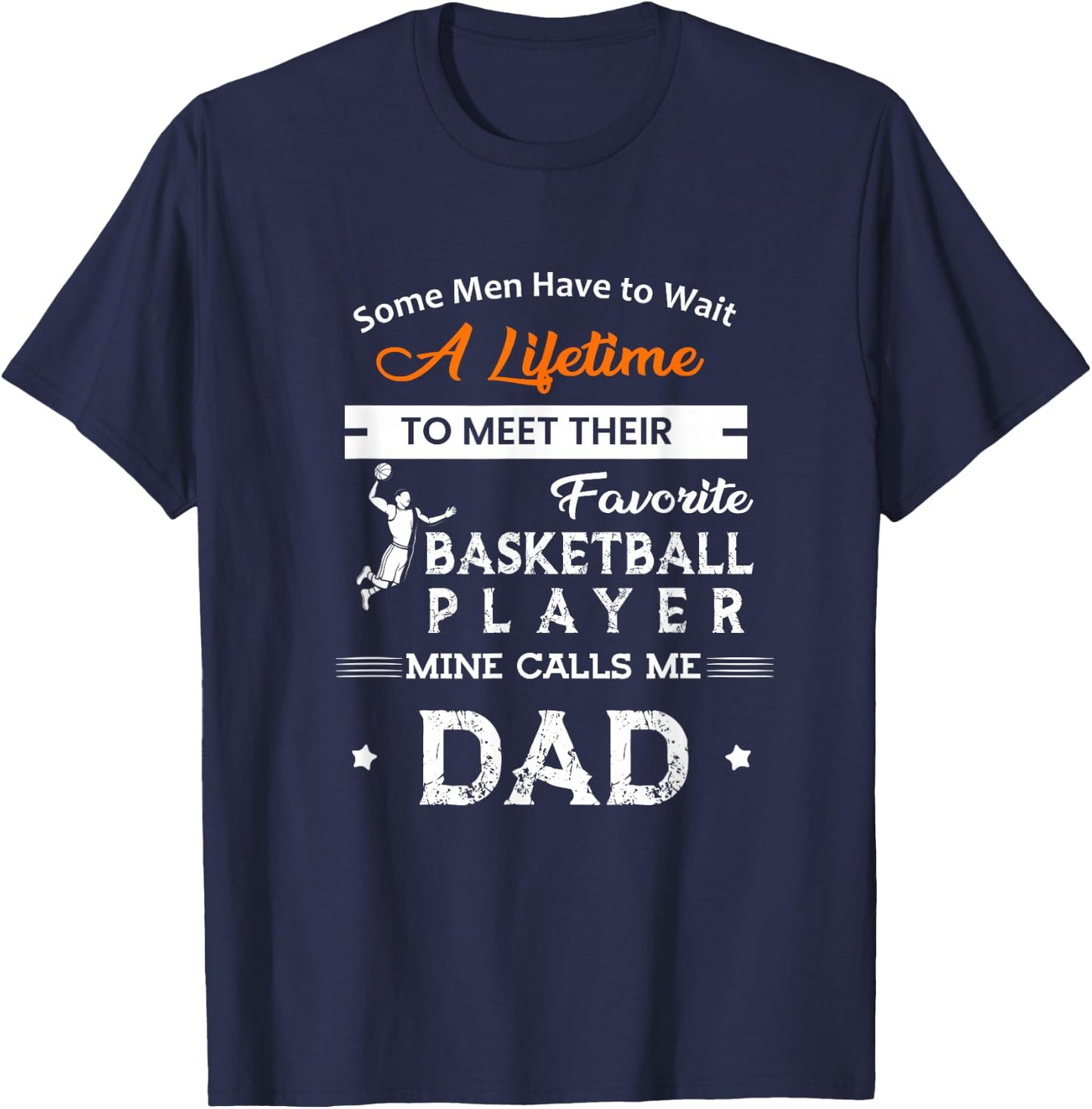 Basketball Dad Calls Me T-Shirt - T-Shirt | Navy