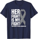 Her Fight Is My Fight Parkinson's Disease Awareness T-Shirt - T-Shirt | Navy