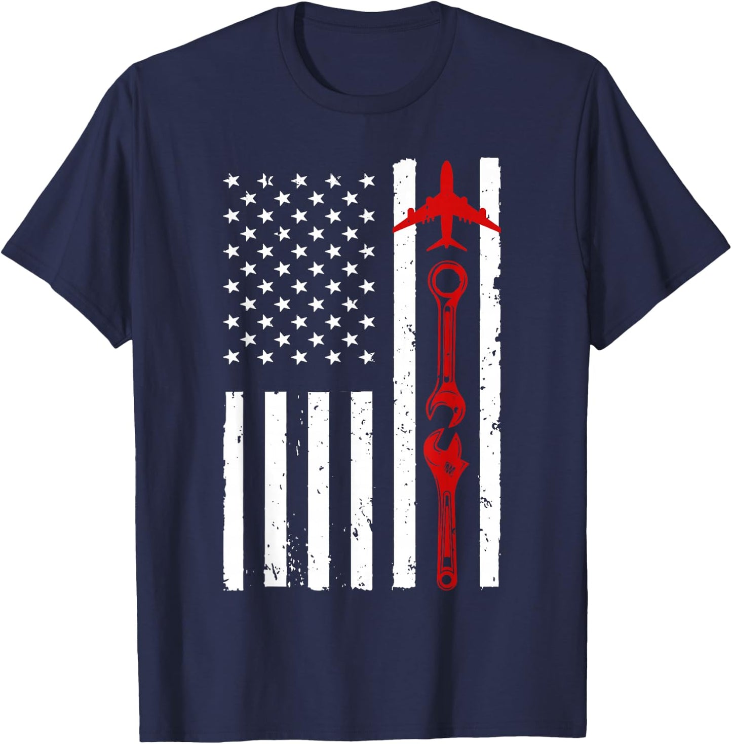 Cool Aircraft Mechanic Art Women Aircraft Technician T-Shirt - T-Shirt | Navy